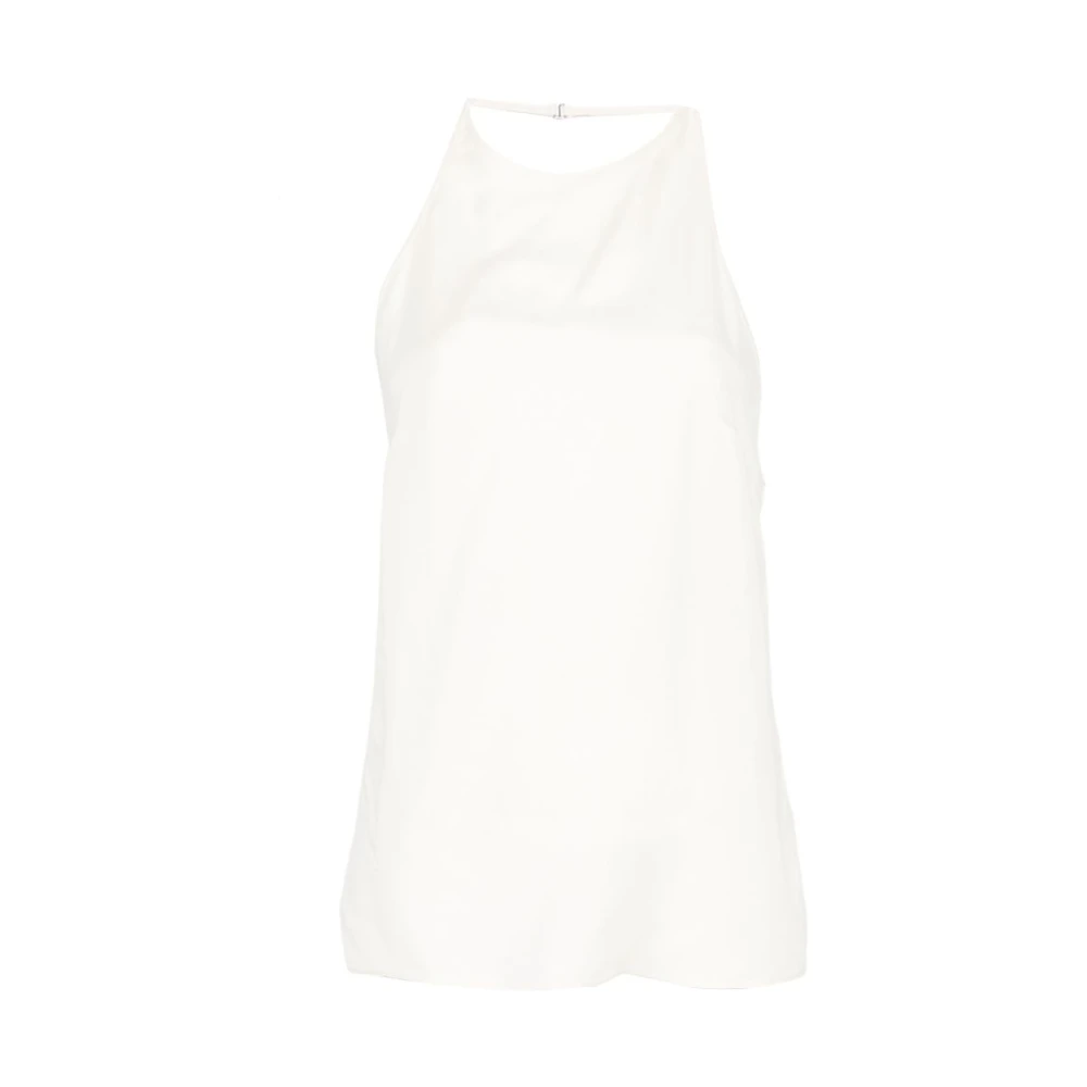 Alysi Halterneck Top - Female - Sleeveless Tops - White - S - Tops