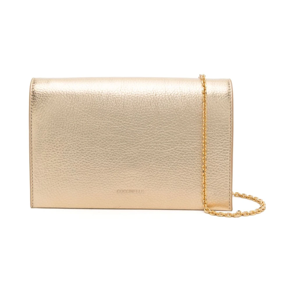 Coccinelle Korrelig leren crossbody tas met magneetsluiting Yellow Dames