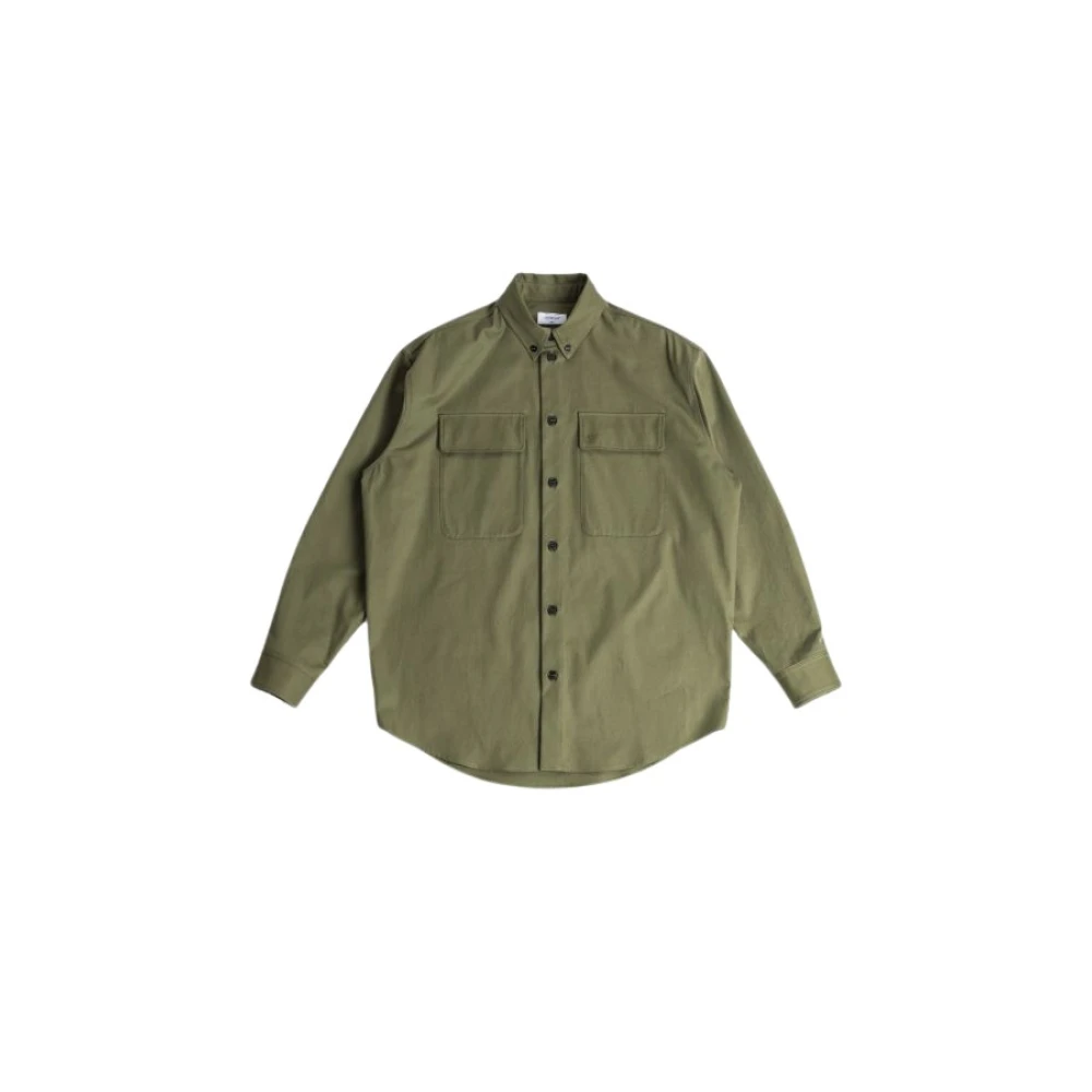 Off White Militair Groene Overshirt met Klepzakken Green Heren