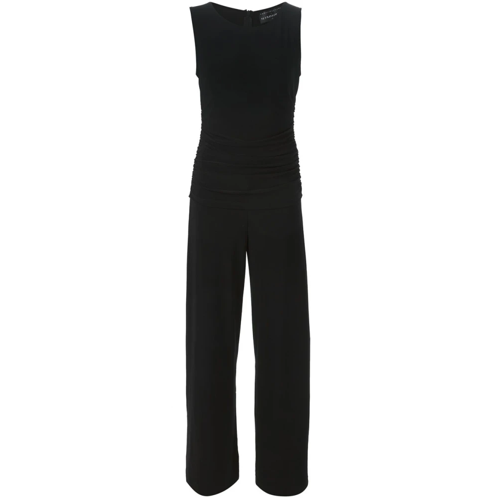 Norma Kamali Zwarte Mouwloze Jumpsuit Black Dames