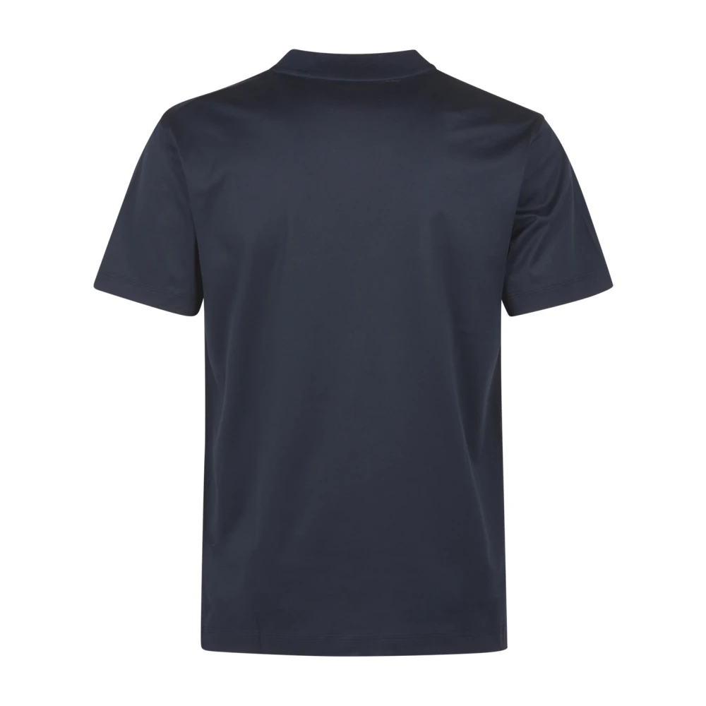 Burberry Blauw Equestrian Knight Design T-shirt Blue Heren