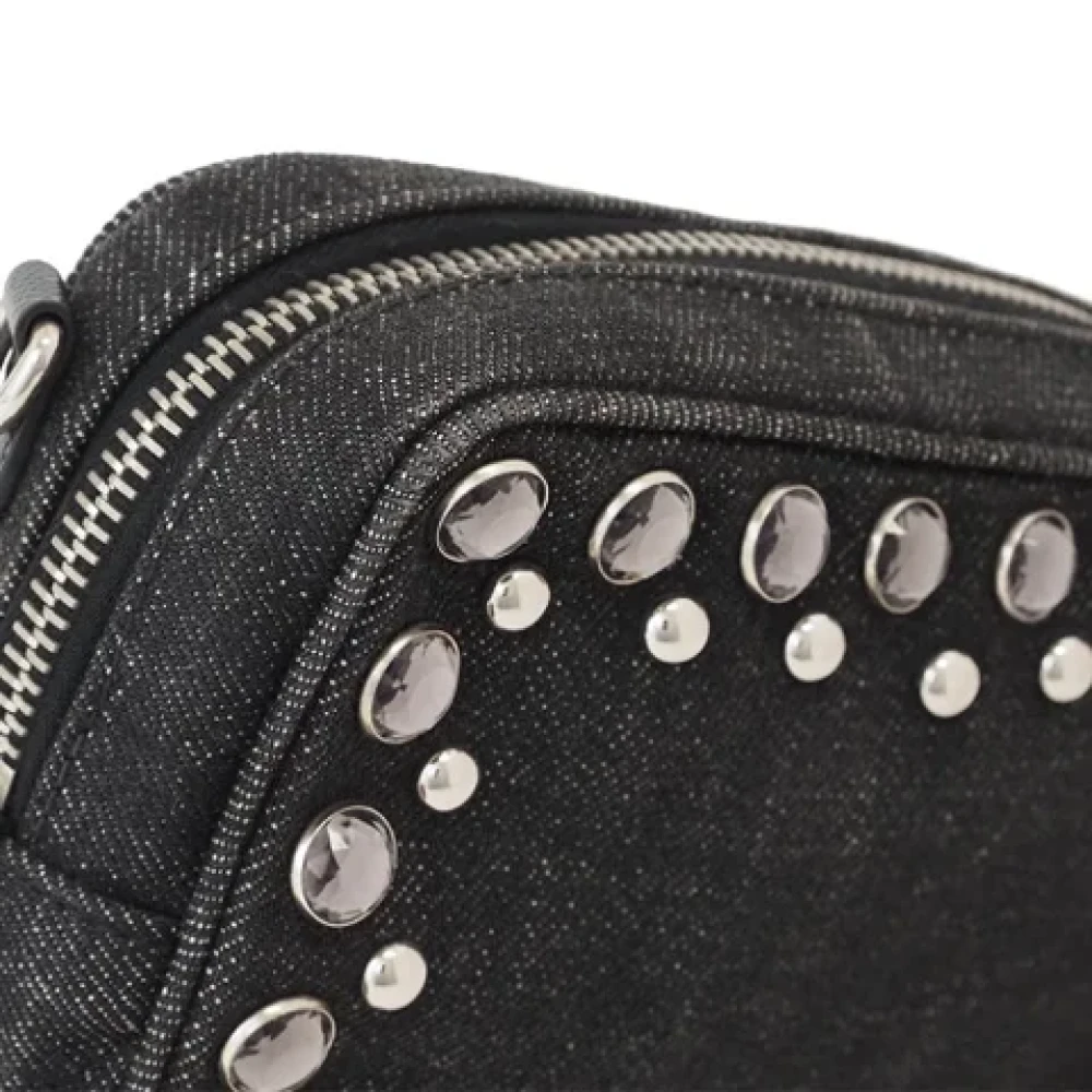 Prada Vintage Pre-owned Cotton prada-bags Black Dames