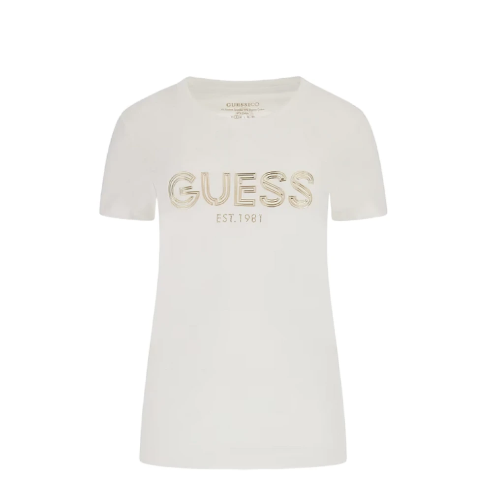 Guess Bold Logo Dames T-Shirt White Dames