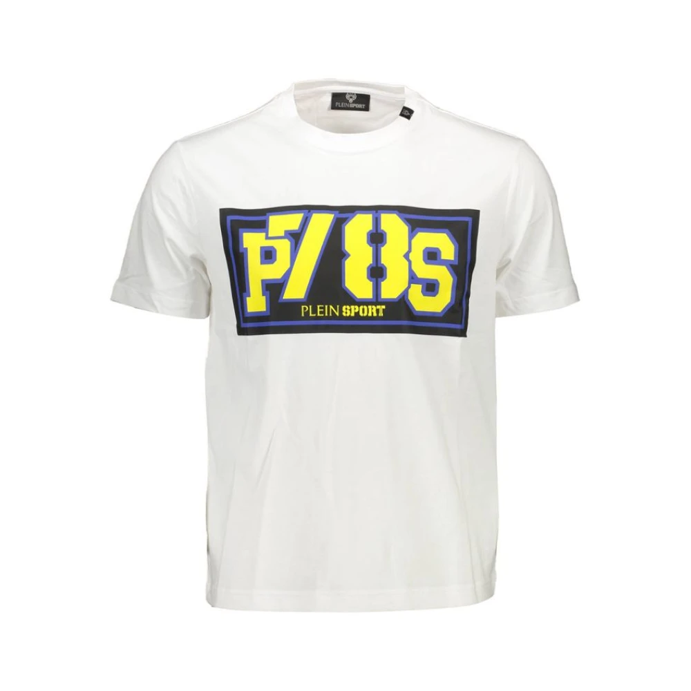 Plein Sport Men's White T-Shirts, Xl, Crew Neck T-Shirt
