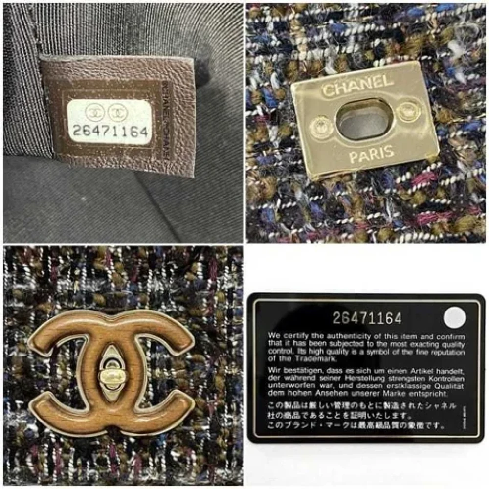 Chanel Vintage Pre-owned Fabric chanel-bags Brown Dames