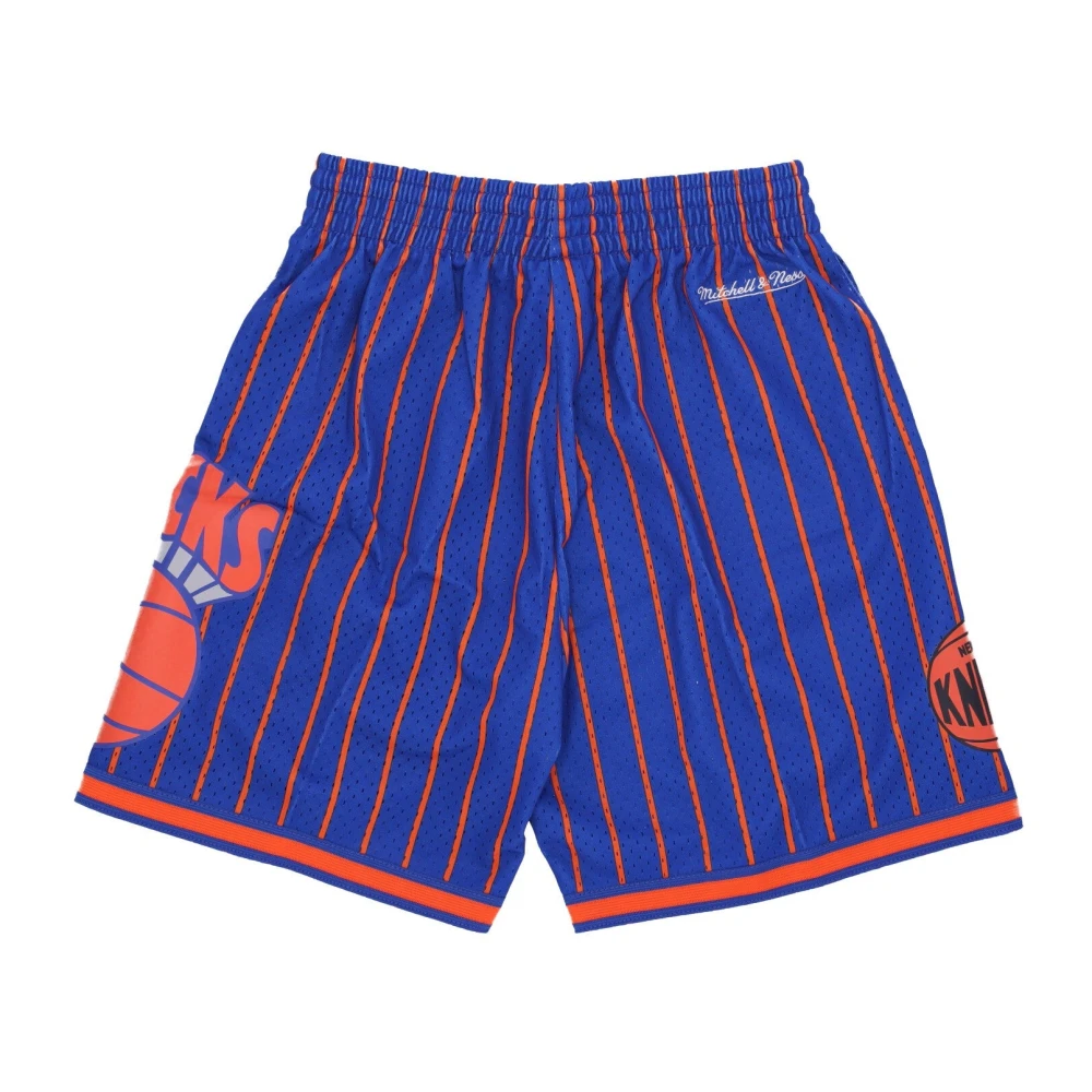 Mitchell & Ness NBA Thuisstad Mesh Basketbalshorts Blue Heren