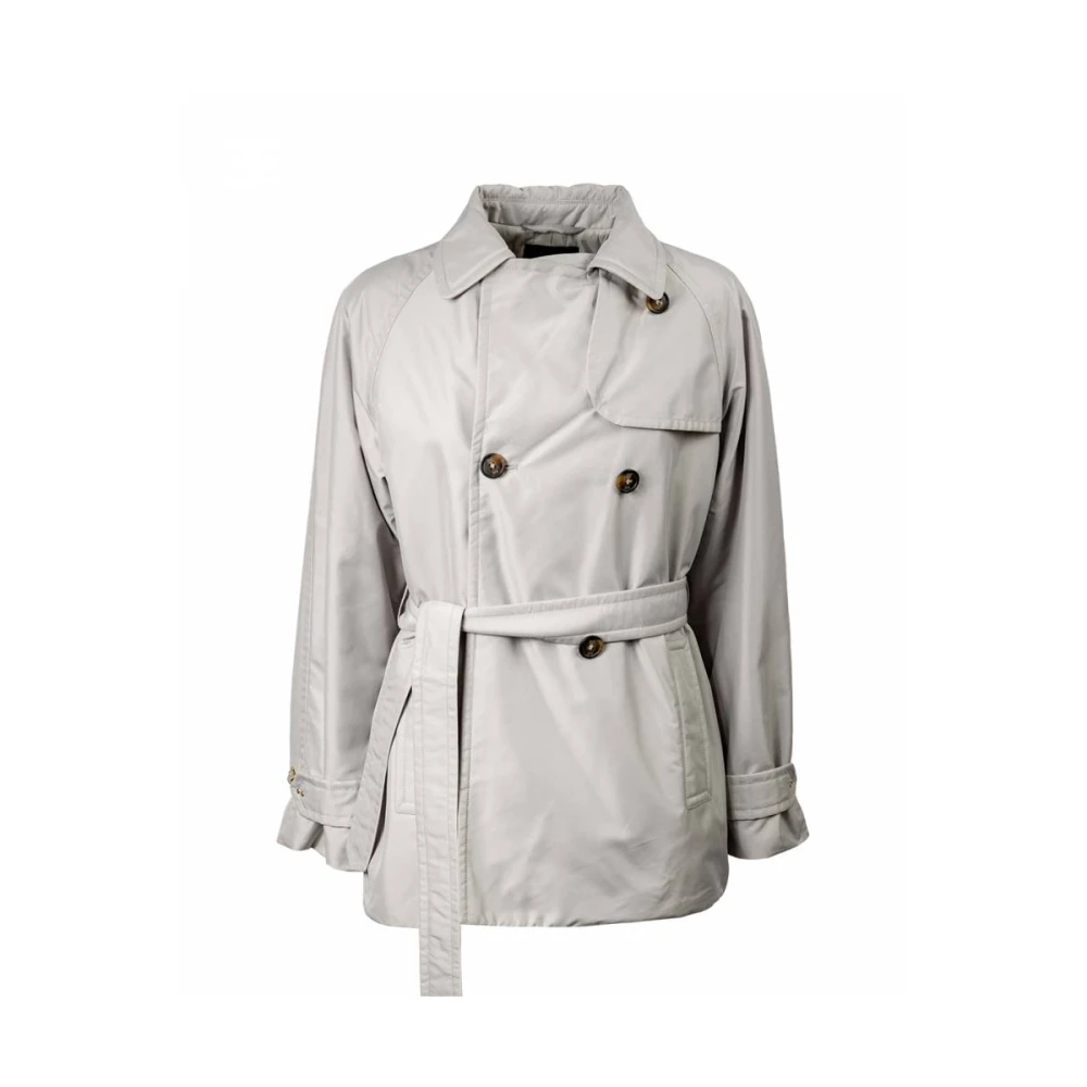 Fay Korte City Trenchcoat Haakmouw Gray Dames