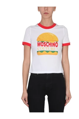 Couture Burger Print Ringer T-Shirt