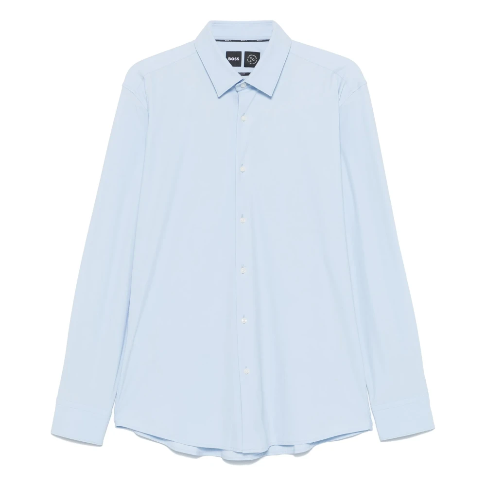 Hugo Men's Blue Slim Fit Polyamide Elastane Shirt