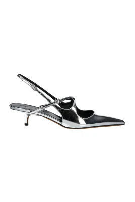 Slash Crossover Slingback Pumps
