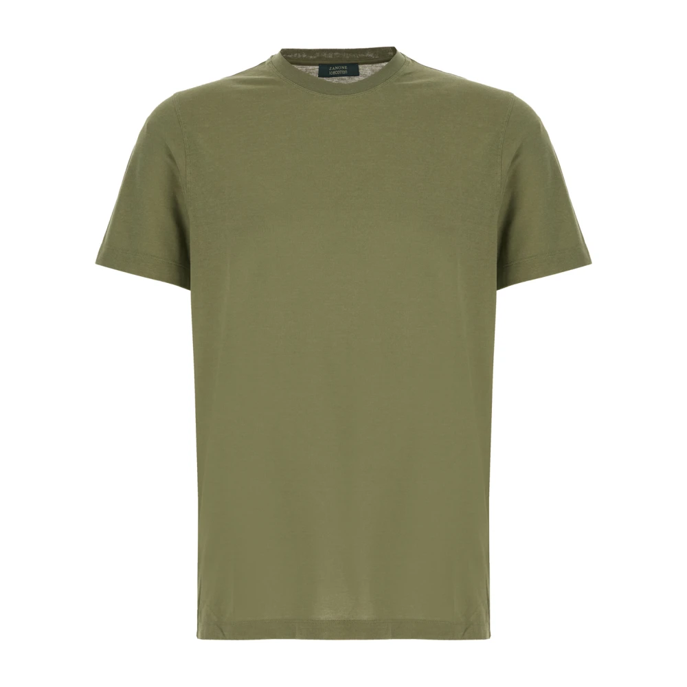 Zanone - Tops > T-Shirts - Green - Zanone - Modalova