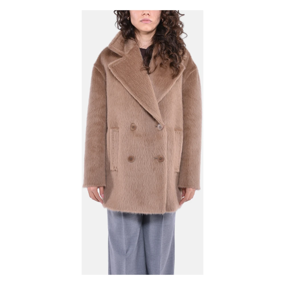 Jackets > Faux Fur & Shearling Jackets - - Max Mara Studio - Modalova