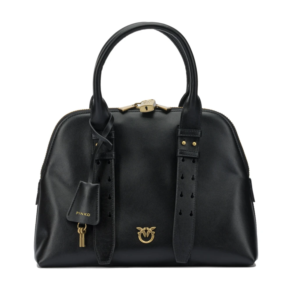 Pinko Kvinno Svart Väskor Dam, One Size, Läder, Escape Bag