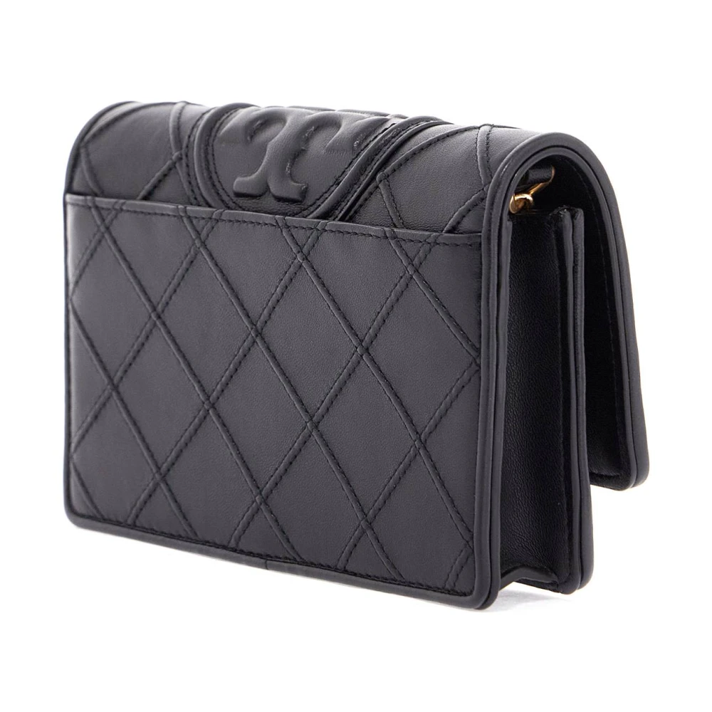 TORY BURCH Diamantquilted Crossbody Tas Black Dames