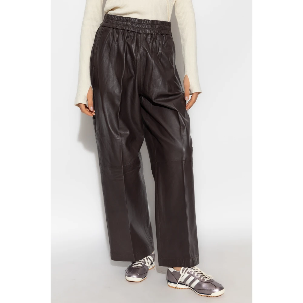 Birgitte Herskind Leren broek Eagle Brown Dames
