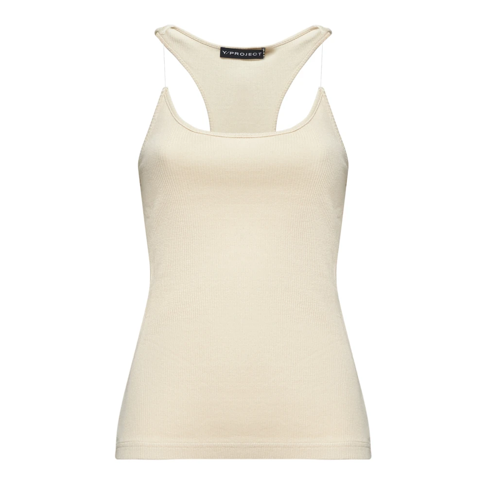 Y Project Stijlvolle Top Beige Dames