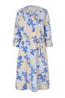 stylish-dress-with-v-neck-and-belt