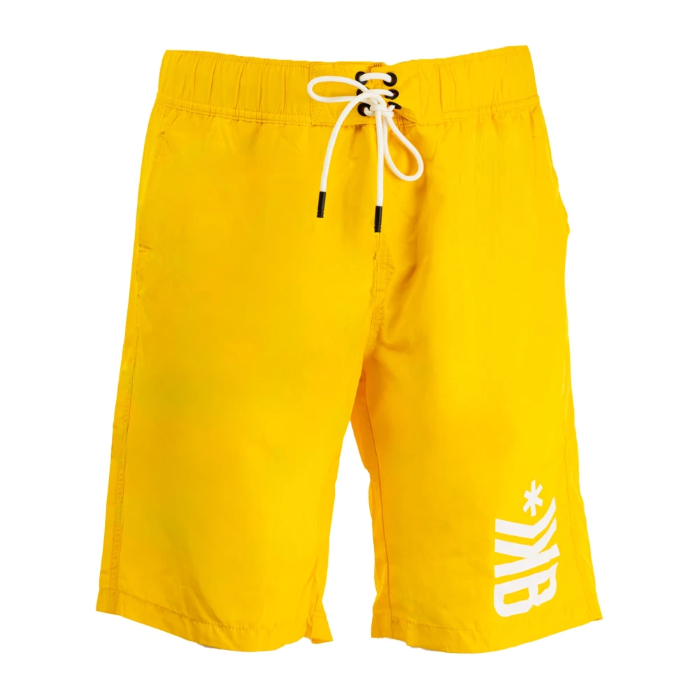 Bikkembergs Trendy Zomer Boxershorts voor Mannen Yellow Heren