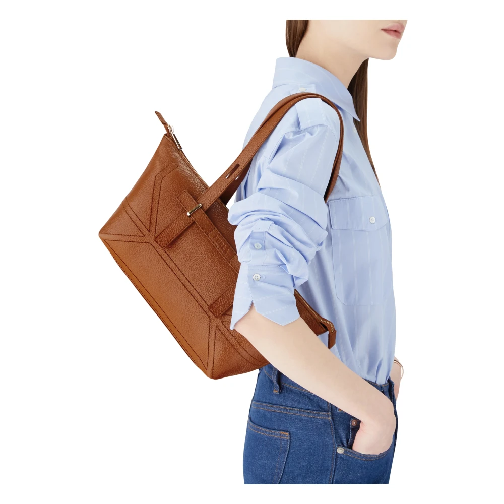 Furla Edra Tote Tas Brown Dames