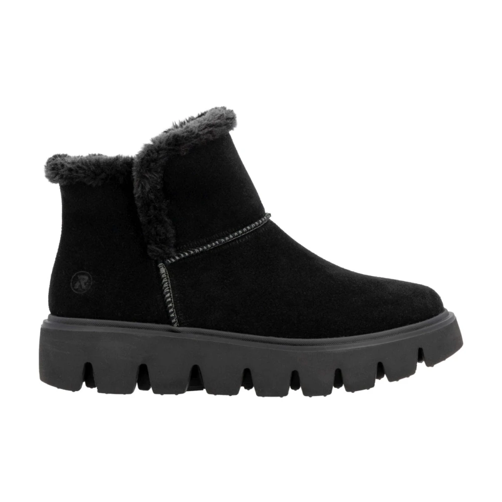 Rieker Women's Black Closed Ankle Boots - Winter Boots - 5 Uk - Shoes