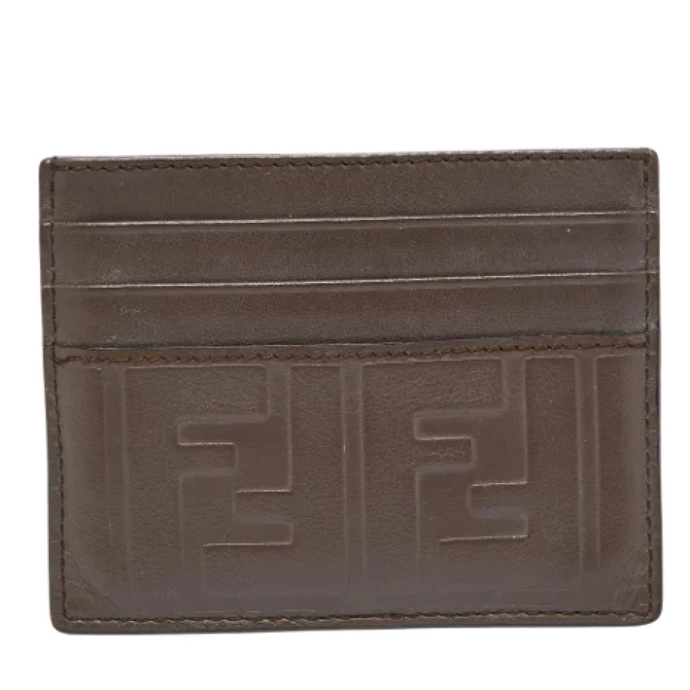 Fendi Vintage Pre-owned Leather wallets Brown Heren