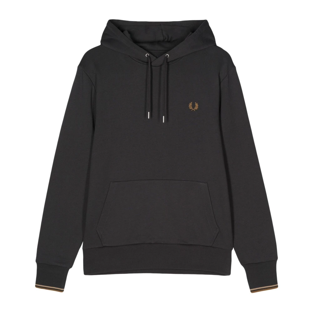 Fred Perry Grijze Tipped Hoodie Gray Heren
