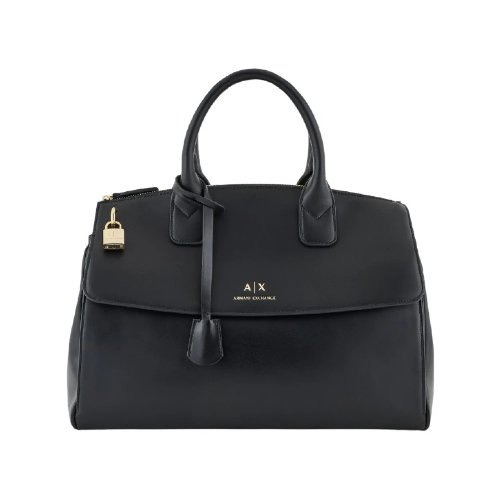 Armani Exchange Femme Noir Sacs, Taille: One Size Shopping Bag