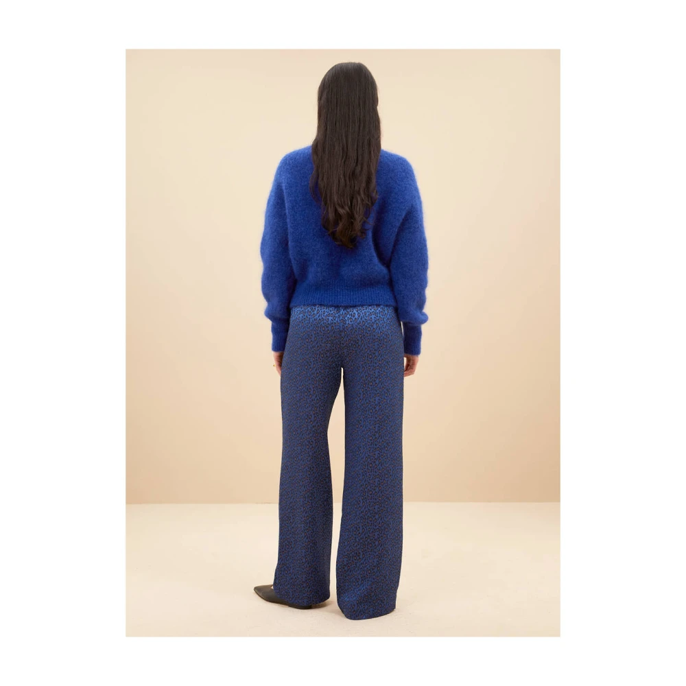 By-Bar Blauwe Cheetah Robyn Broek Blue Dames
