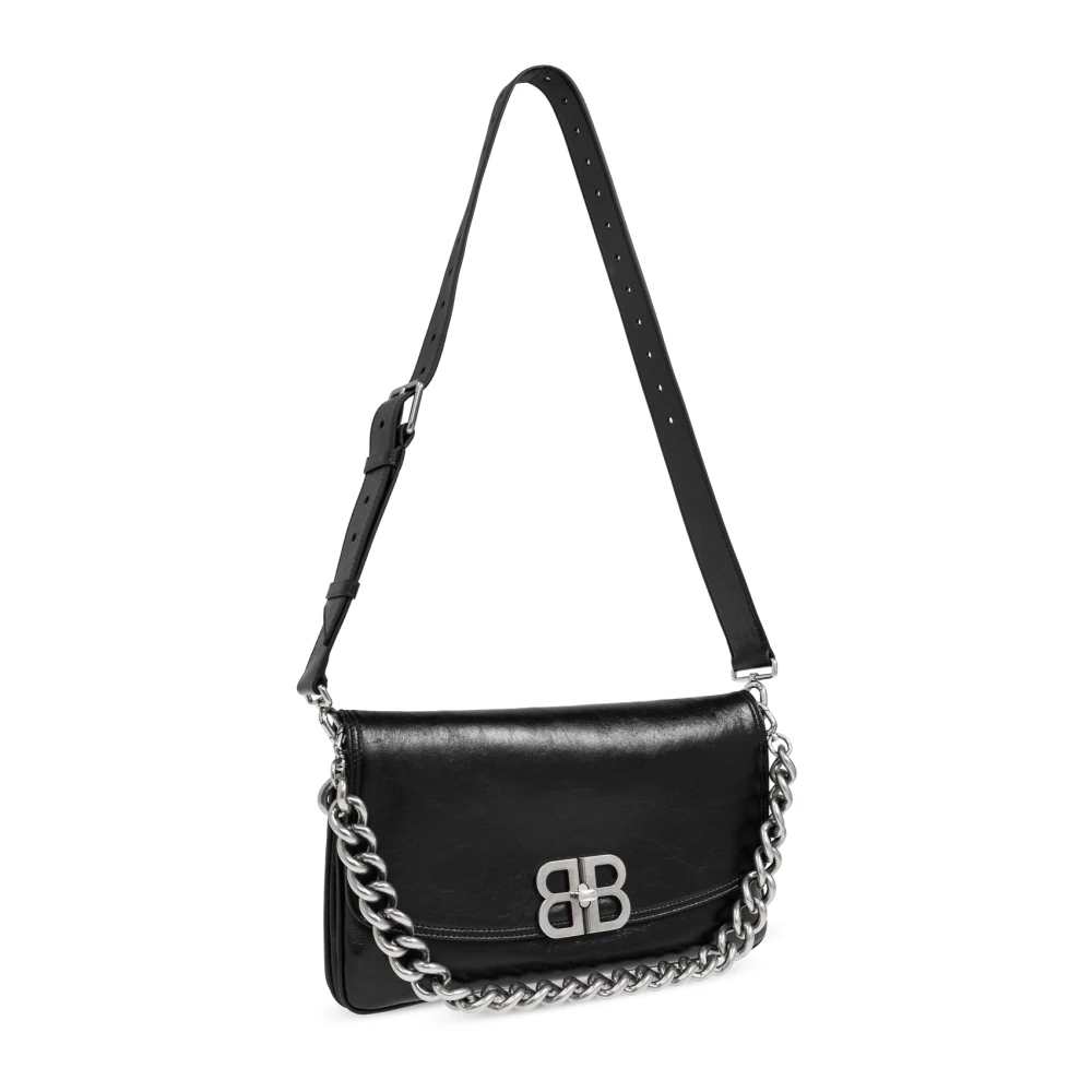 Balenciaga Schoudertas BB Soft Medium Black Dames