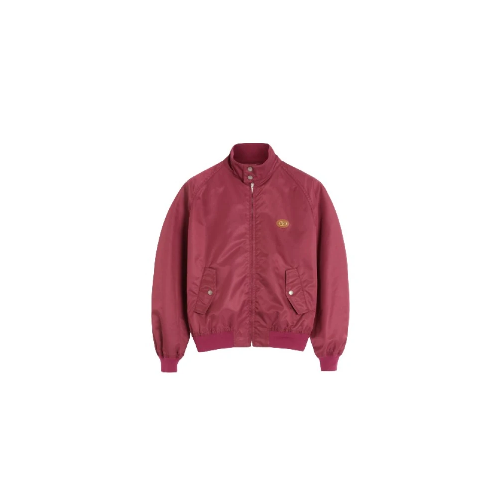 Valentino Garavani Men's Red Jackets With Vlogo Patch