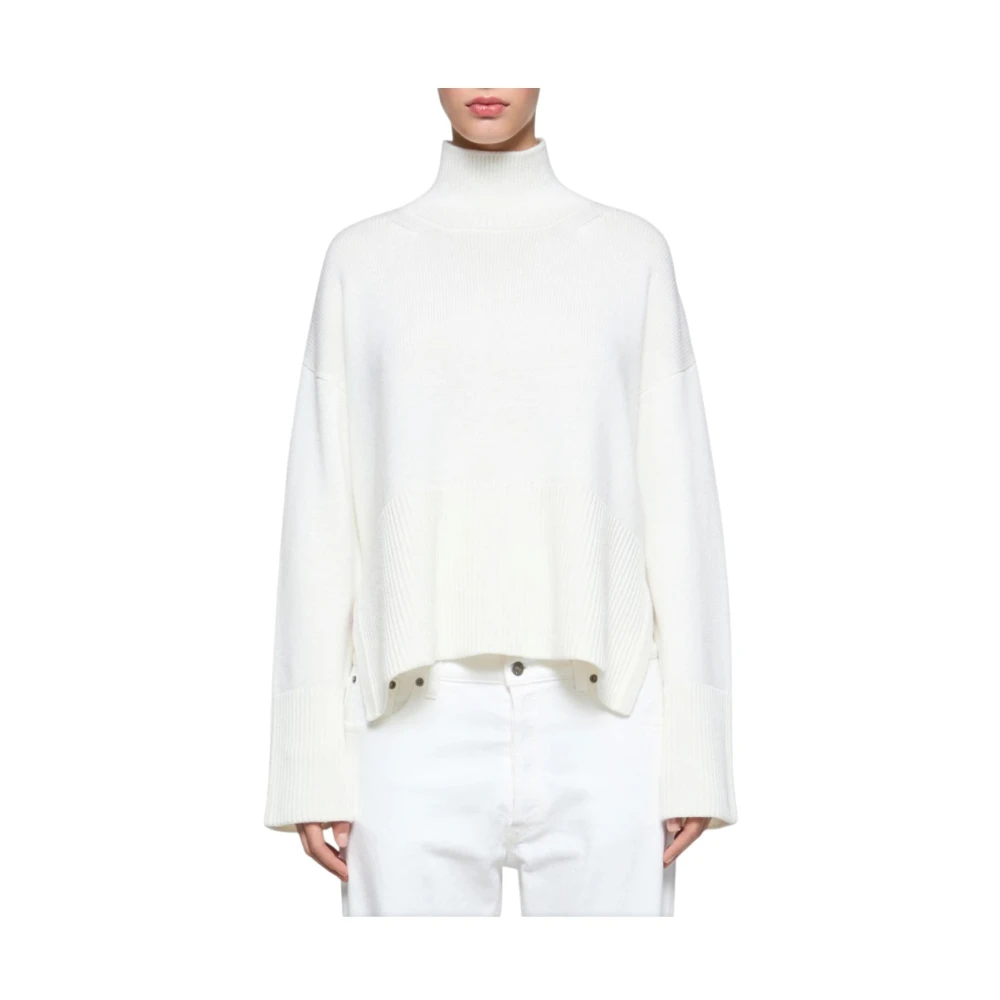 Dondup Stijlvolle Gebreide Trui White Dames