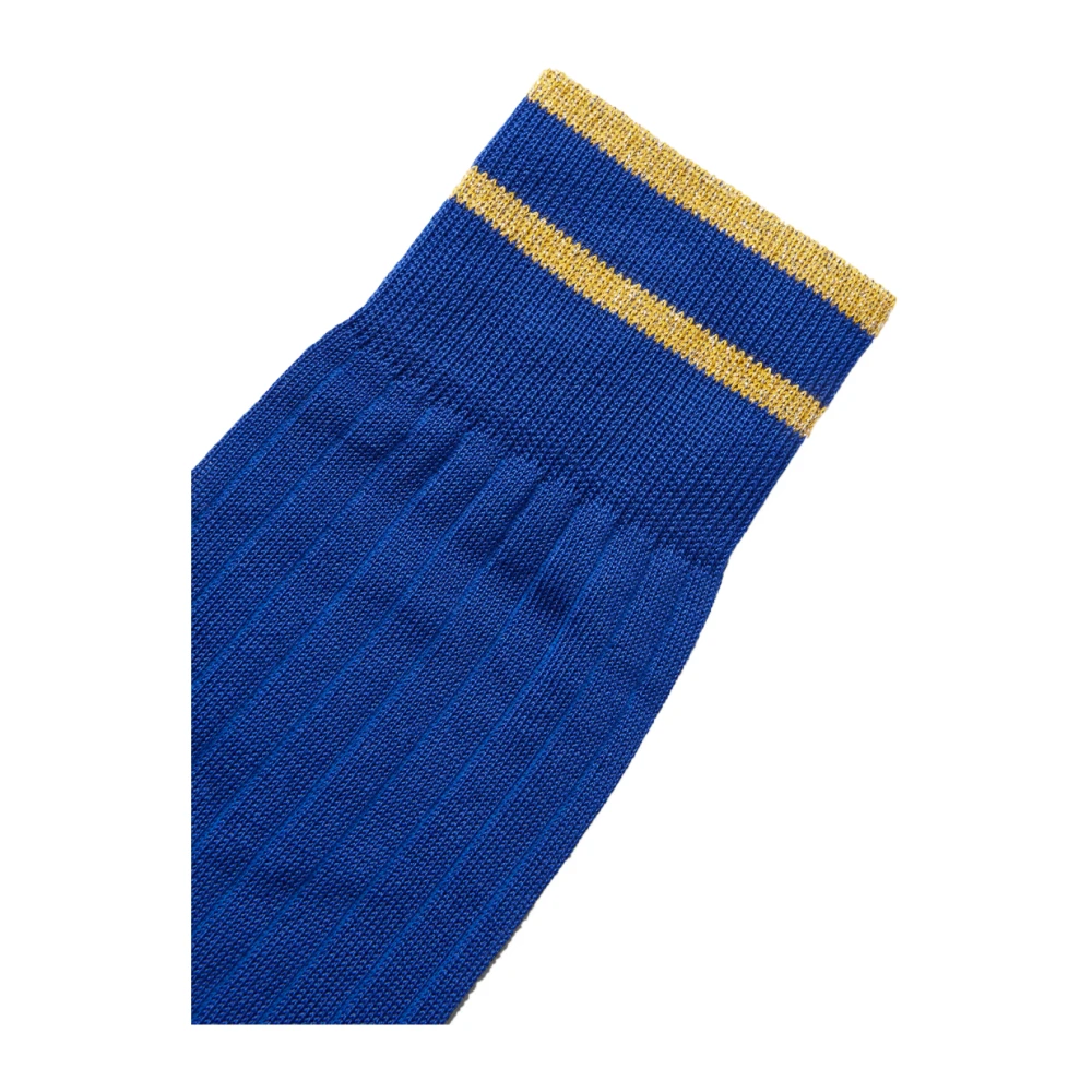 Marni Intarsia Logo Sokken Blue Heren