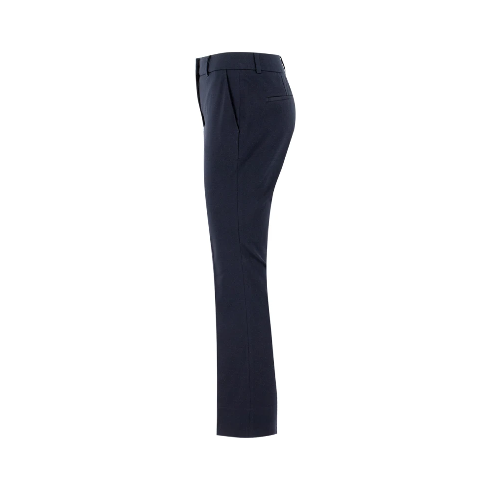 PESERICO Wide Trousers Blue Dames
