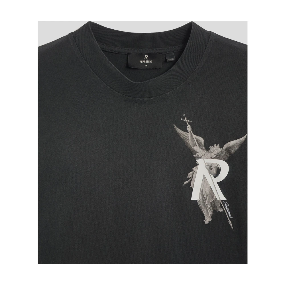 Represent Katoenen Bedrukt T-shirt Black Heren