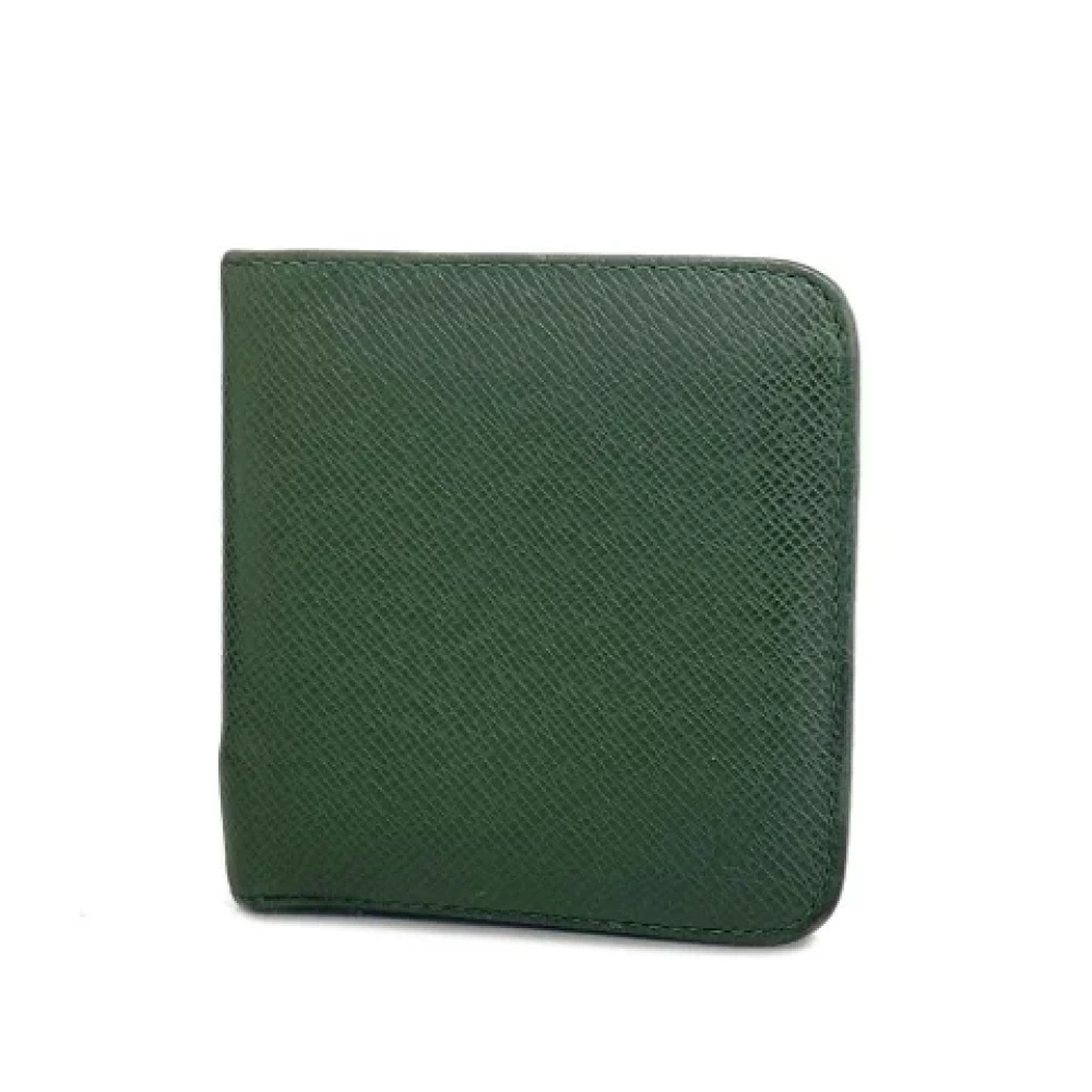 Louis Vuitton Vintage Pre-owned Leather wallets Green Heren
