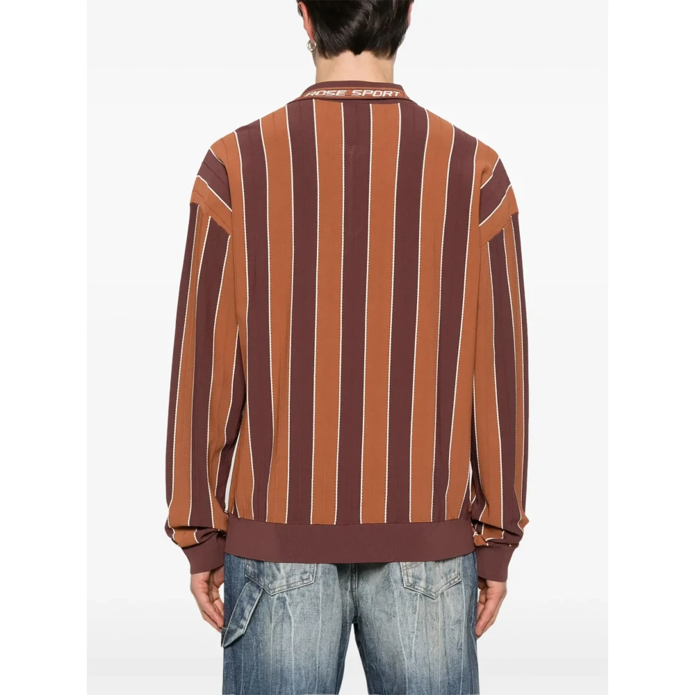 Martine Rose Bruine Logo Polo Shirt Brown Heren
