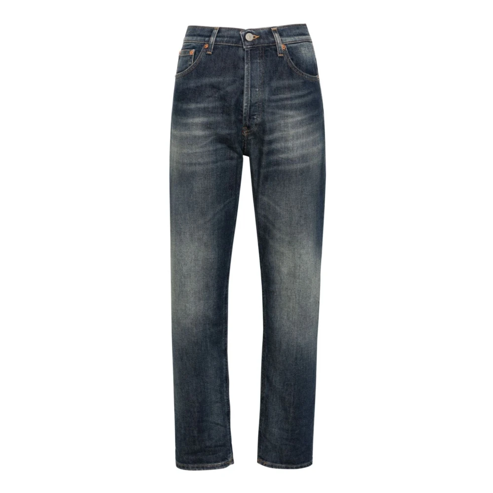 Dondup Blauwe Gewassen Denim Boyfriend Jeans Blue Dames