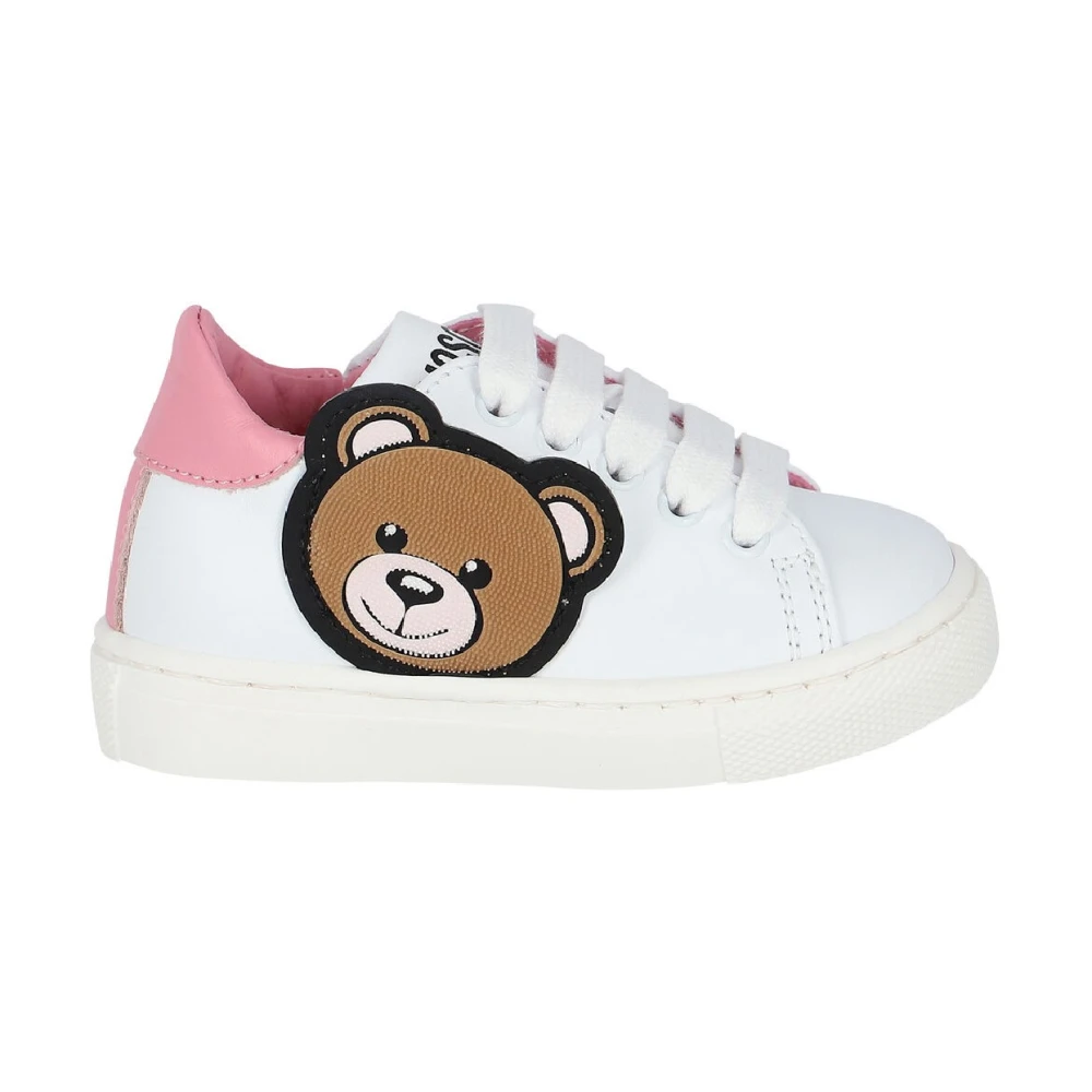 Moschino Women's White Low Top Sneakers