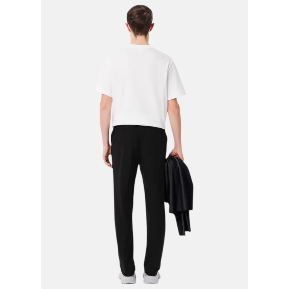 Lacoste Technische Chino Broek Straight Fit Black Heren