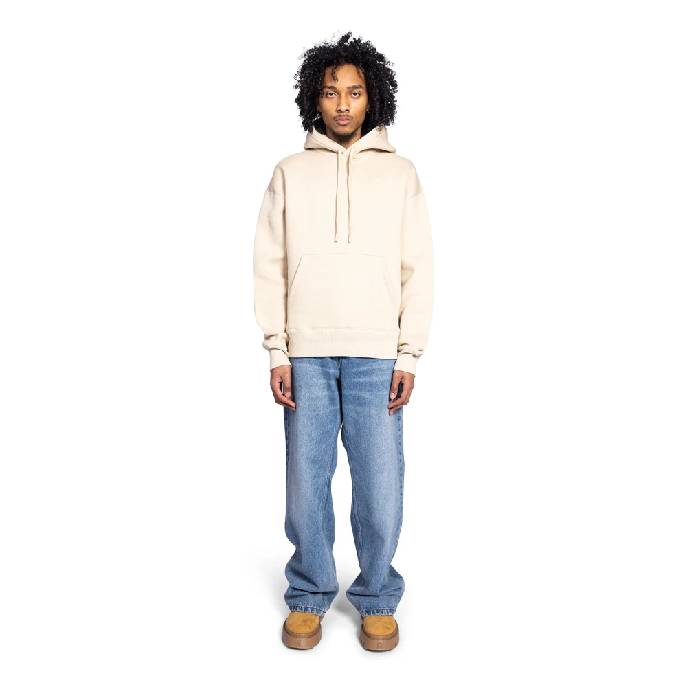 Ami Paris Geëmbosseerde hoodie in gemberkleur Beige Heren