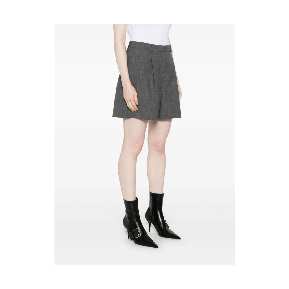 Birgitte Herskind Grijze Geritste Zak Rok Gray Dames