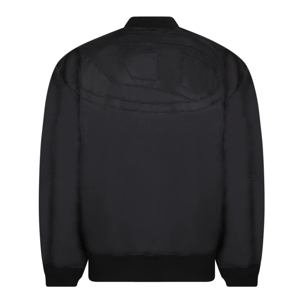Diesel Zwarte Jas voor Mannen Aw24 Black Heren