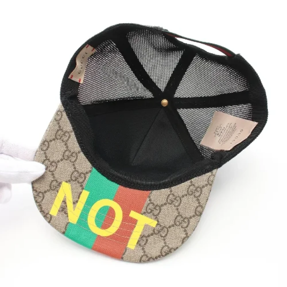 Gucci Vintage Pre-owned Fabric hats Beige Dames