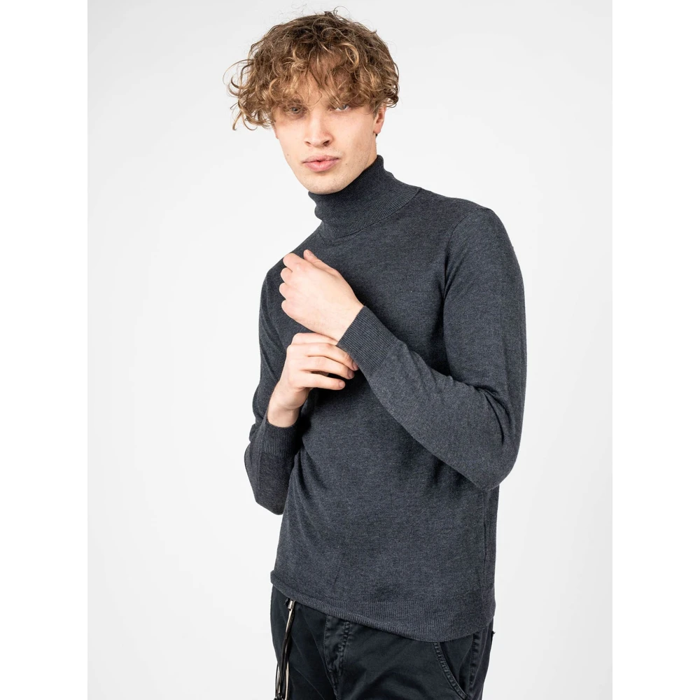Xagon Man Merino Woltrui met Ribafwerking Gray Heren