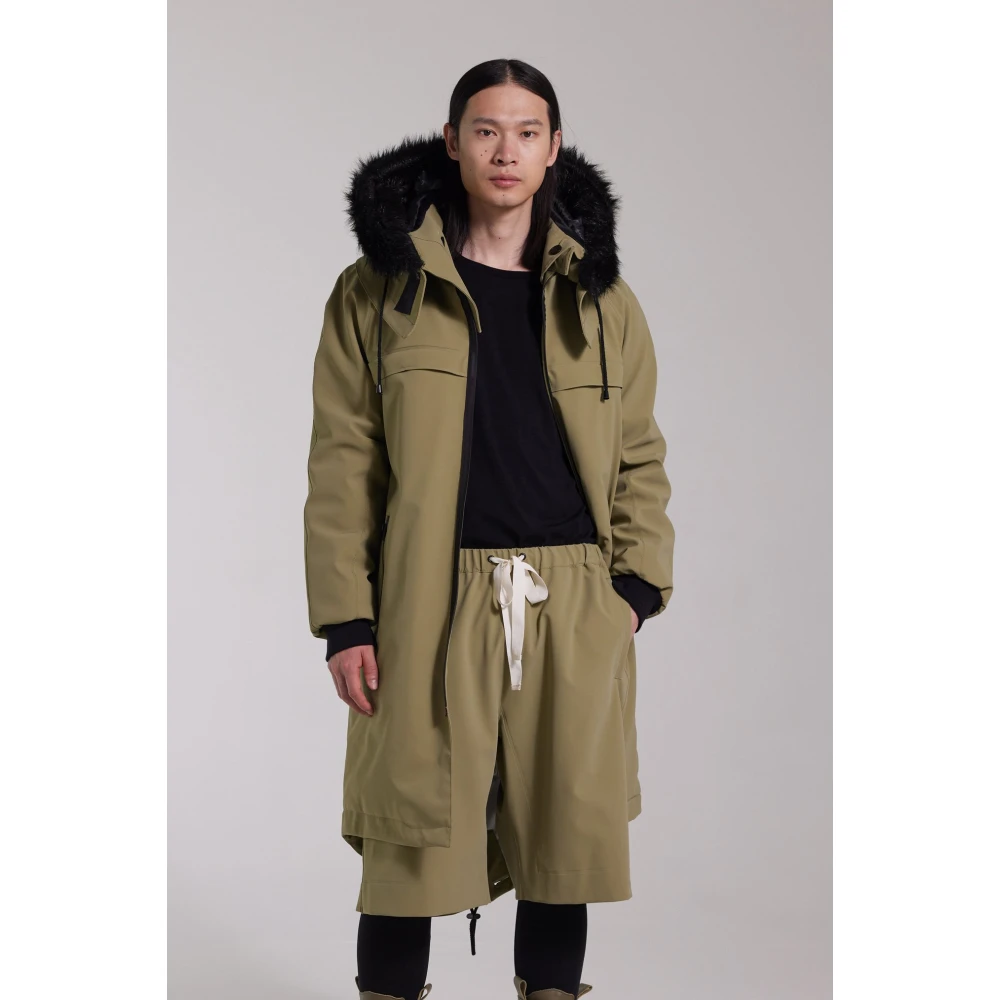 Stutterheim Waterdichte Matte Fishtail Parka Green Heren