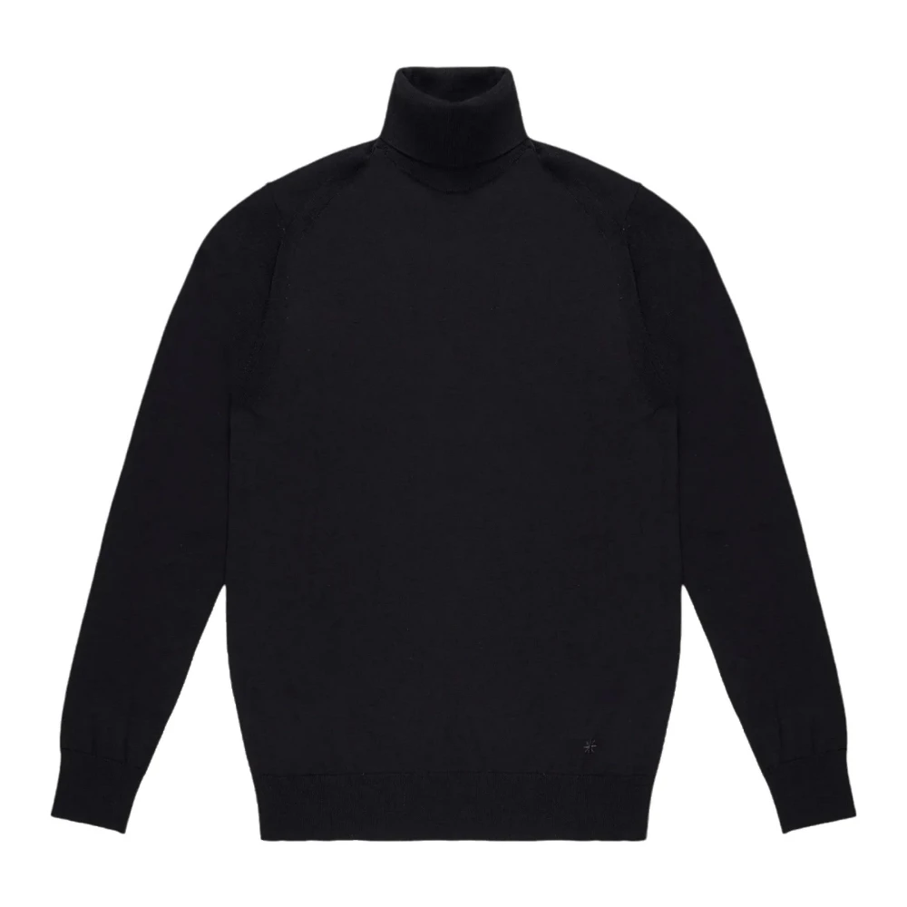Manuel Ritz Merino Wol Trui Black Heren