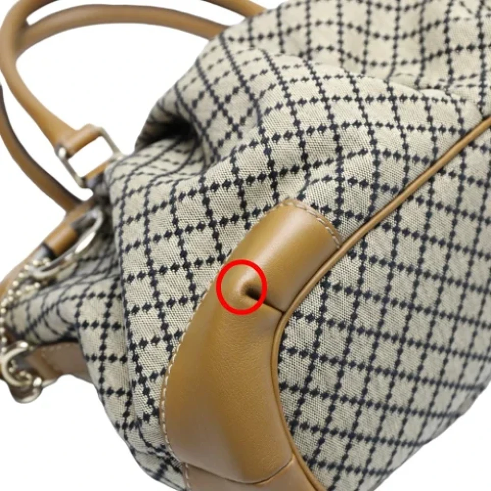 Gucci Vintage Pre-owned Canvas gucci-bags Beige Dames