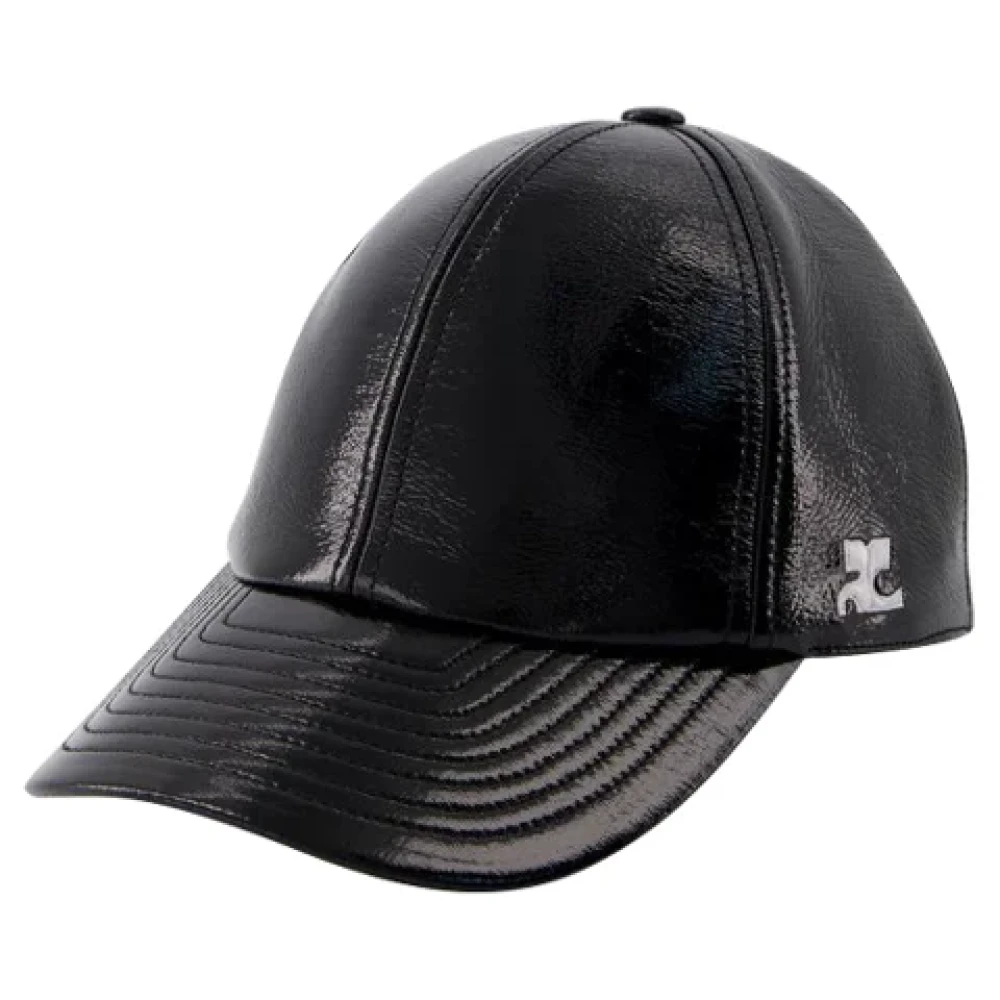 Courrèges Fabric hats Black Dames