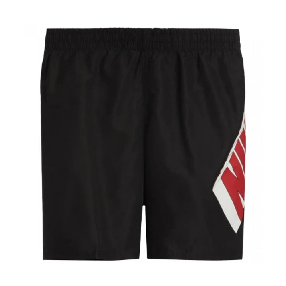 Nike Polyester Zwembroek met zijzakken Black Heren