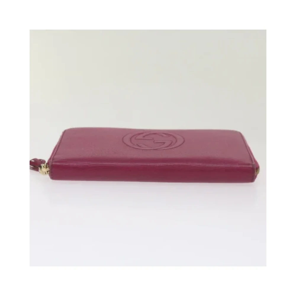 Gucci Vintage Pre-owned Leather wallets Pink Dames